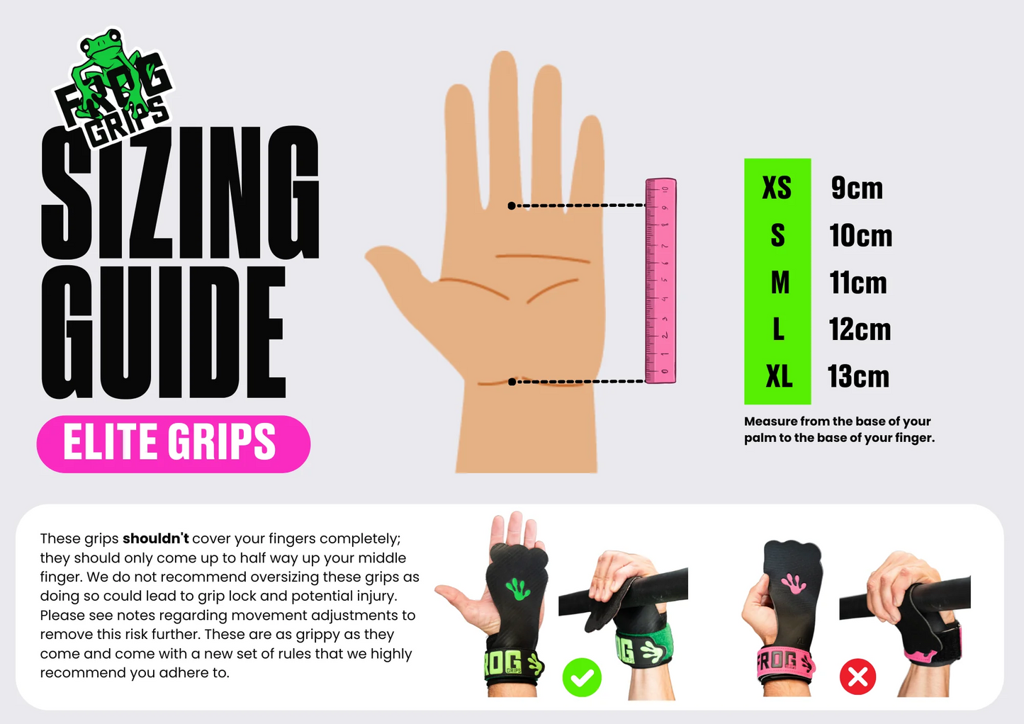FROG GRIPS | ELITE GRIPS 4.0 - HD Green Fingerless
