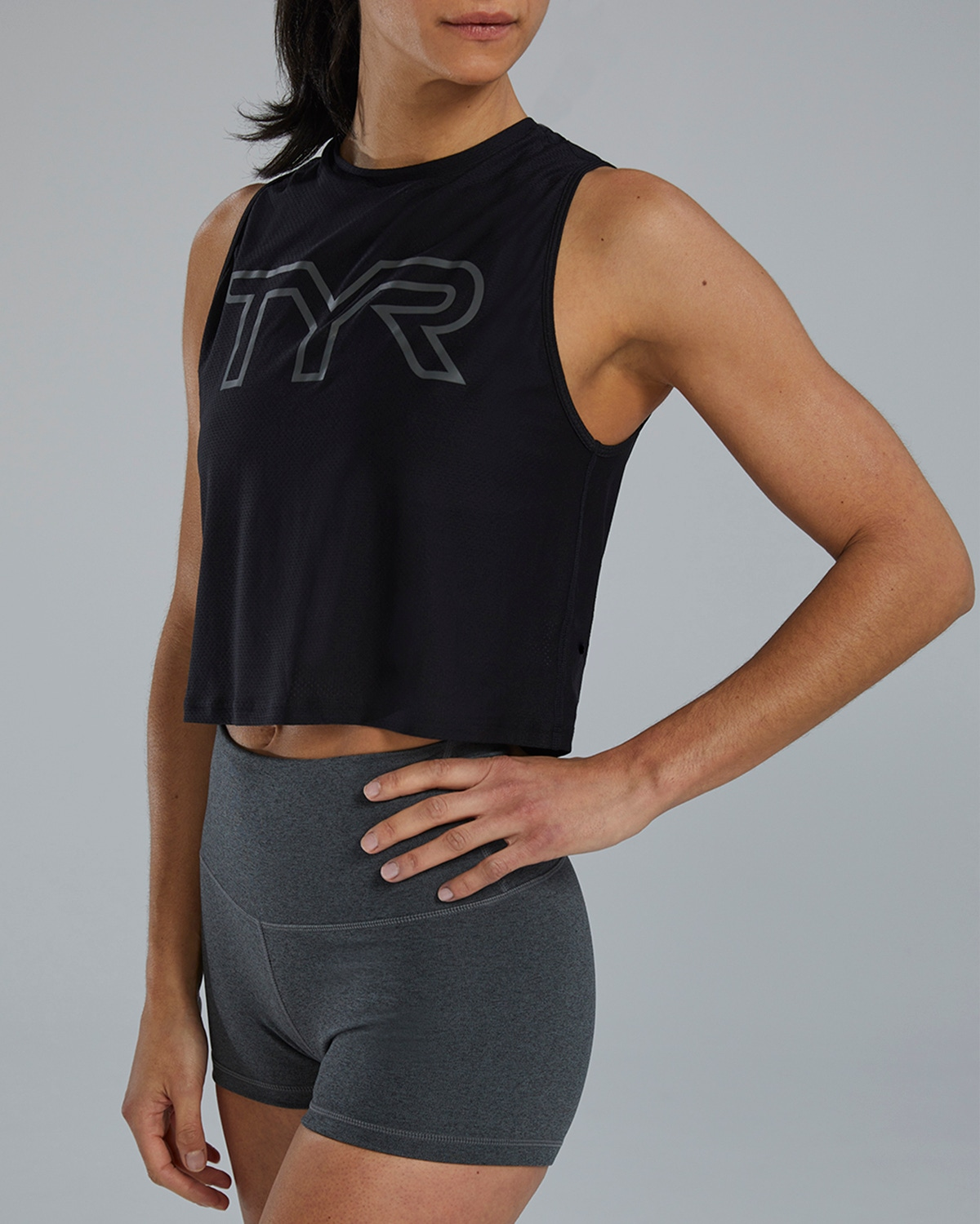 TYR | Cropped Tank Airtec Black