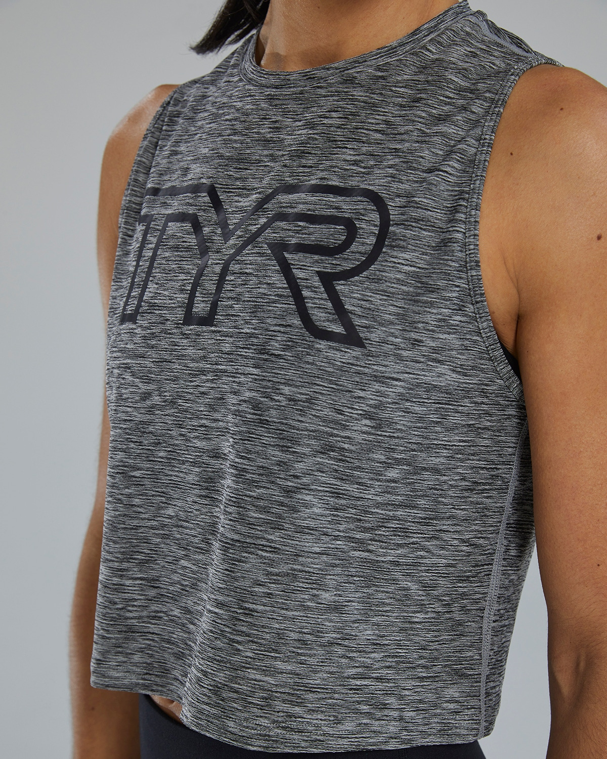 TYR | Cropped Tank Airtec Heather Grey