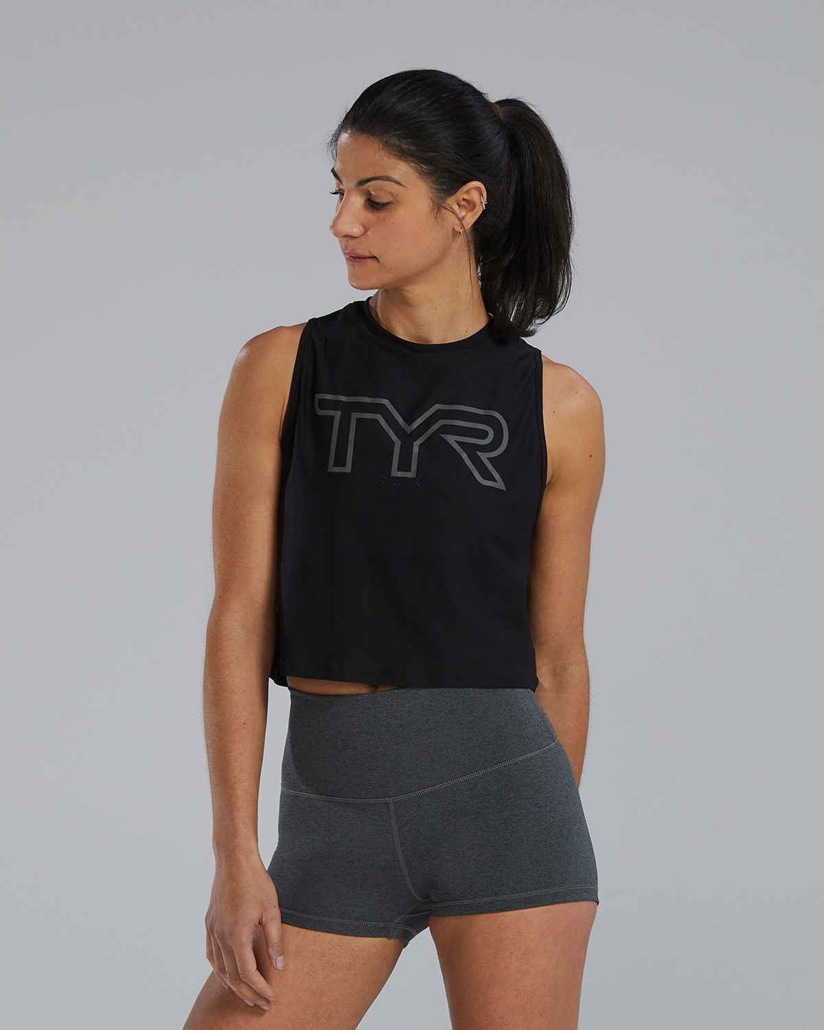 TYR | Cropped Tank Airtec Black