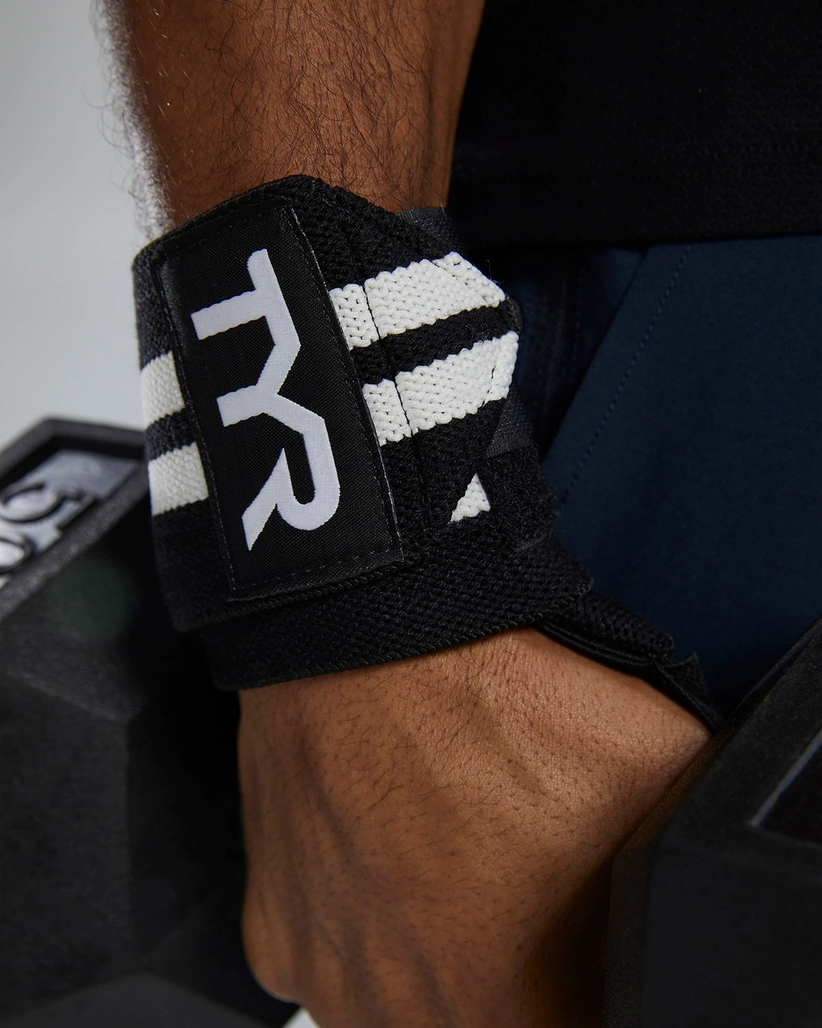 TYR | Muñequeras de Velcro Black/White