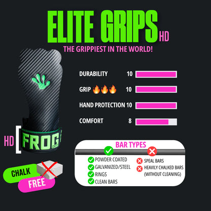 FROG GRIPS | ELITE GRIPS HD - Fingerless Orange