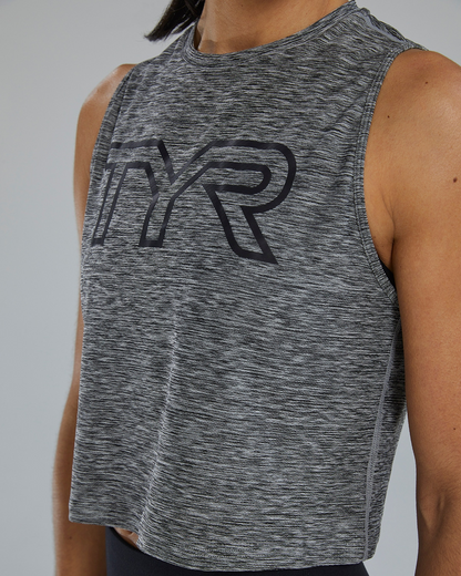 TYR | Cropped Tank Airtec Heather Grey