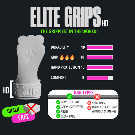 FROG GRIPS | ELITE GRIPS HD - Fingerless White