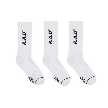 RAD | Calcetas White (pack de 3)