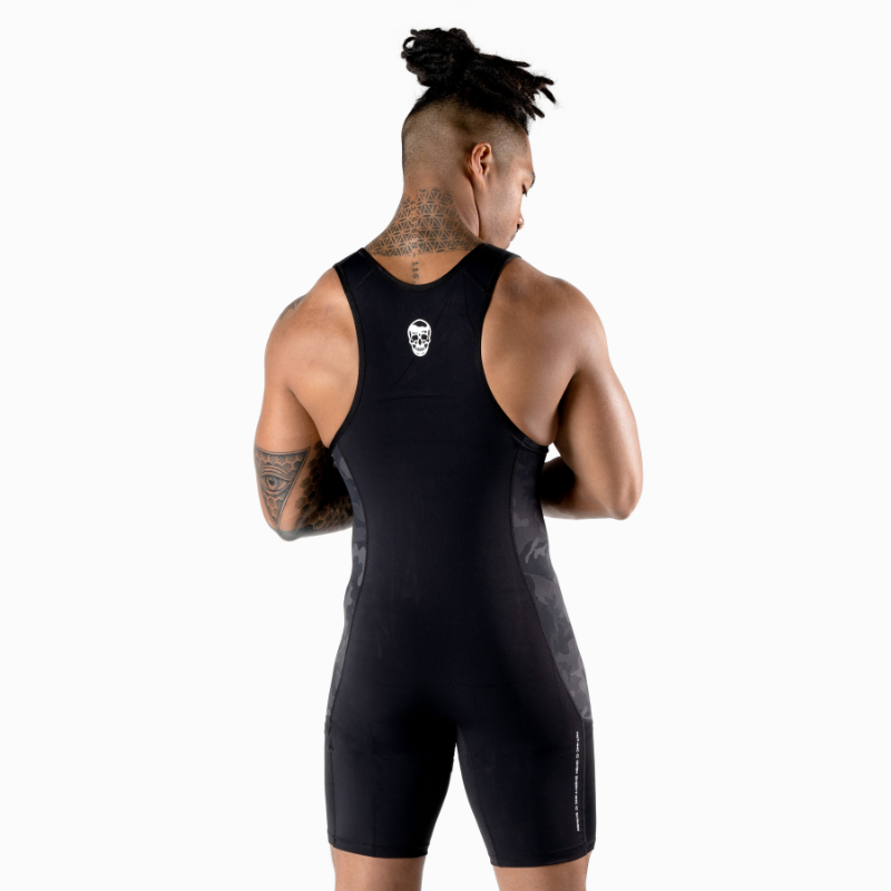 GYMREAPERS | Apex Weightlifting Singlet - Midnight Camo