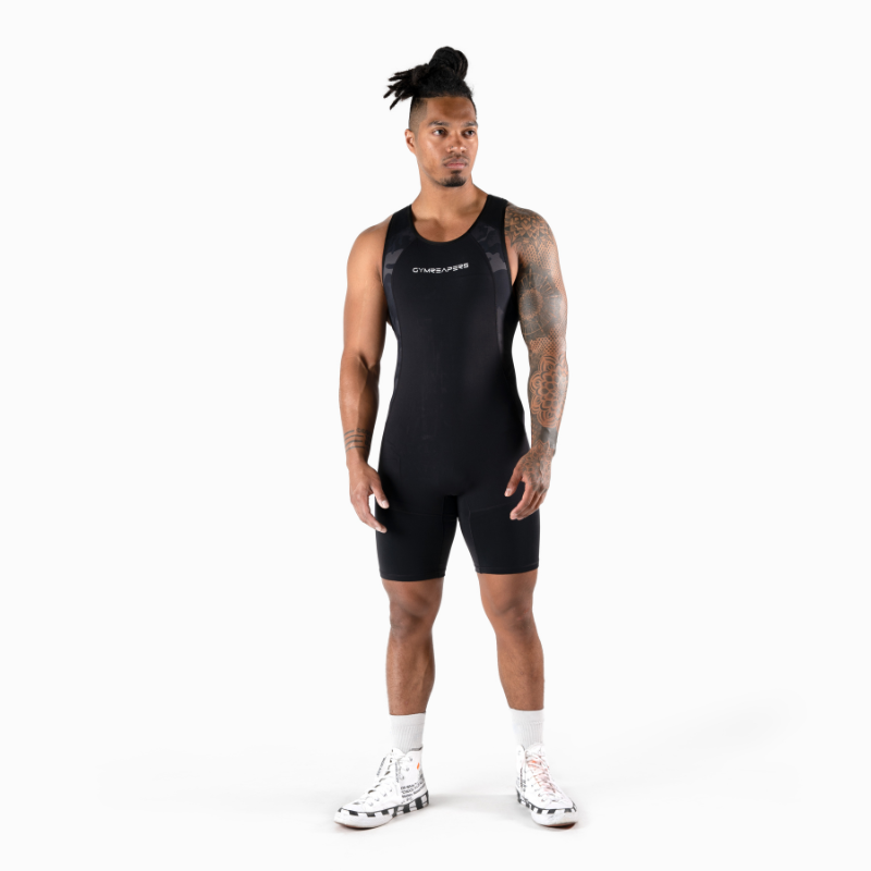 GYMREAPERS | Apex Weightlifting Singlet - Midnight Camo